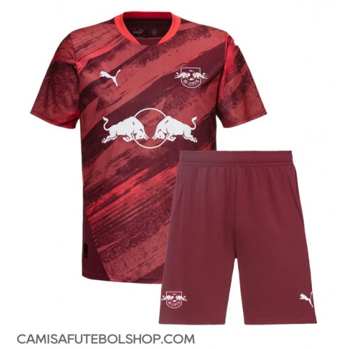 Camisa de time de futebol RB Leipzig Replicas 2º Equipamento Infantil 2024-25 Manga Curta (+ Calças curtas)